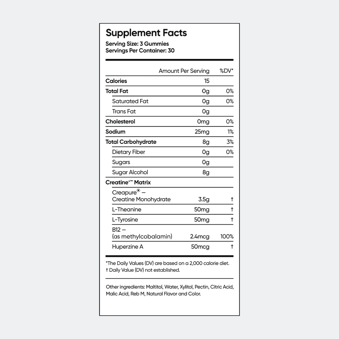 Supplement facts
